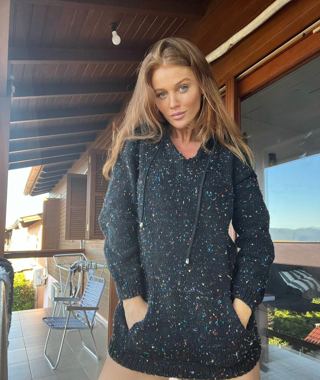 Moletom Cintia Dicker Preto