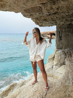 Short Jeri Curto Bege