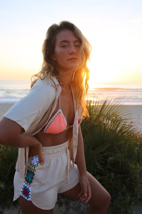 Short SunFlowers Bege